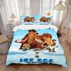 3pcs Ice Age The Meltdown Movie Poster Design Printed Bedding Set, Soft and Comfortable Quilt Cover for Bedroom, Guest Room (1 Duvet Cover +