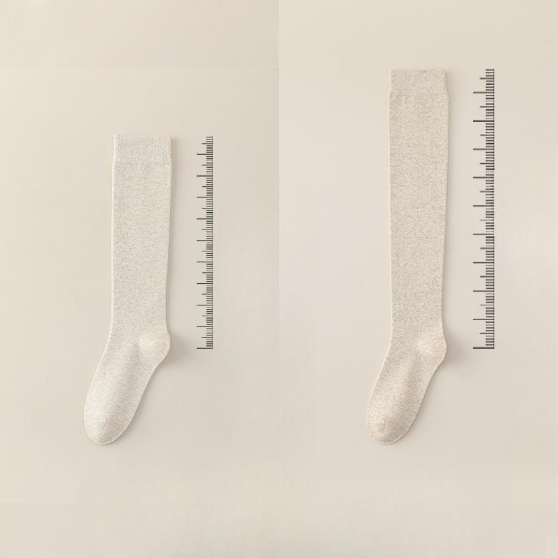 

Женские осенне-зимние теплые однотонные носки из хлопка до икры с компрессией, подчеркивающие стройность ног 1 pair