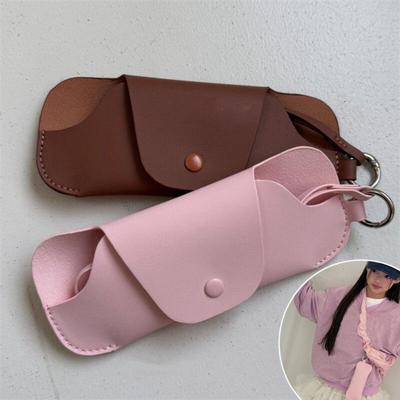 With Lanyard Sunglasses Pouch Solid Color Hanging Sunglasses SunGlasses Holder  Eyewear Accessories