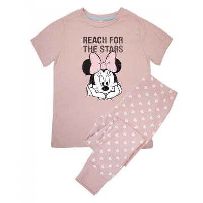 Dziewczęcy Zestaw Piżamy Długi Rękaw Minnie Mouse Sięgnij Gwiazd