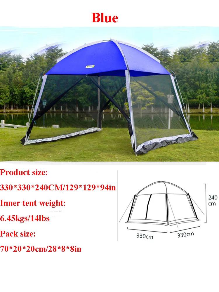 ForOxford+Mesh Canopy Outdoor Sunscreen Anti-mosquito Tent Picnic Fishing Pergola UV Protection Sunshelter Large Space Party Tou