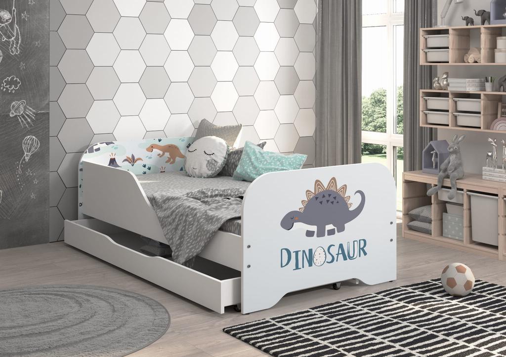 MIKI Kinderbett 140x70 STEGOSAURUS