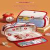 Large Capacity Transparent Pencil Case Cute Cartoon Bear Holds 40 Pens For Students School Use