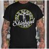 Camiseta Old School Skinhead Skin Head Punk Oi Ska Música 1969 Vintage Lavada Versátil Unisex Ropa de Diseñador Elástica