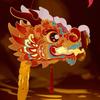 Handmade Dragon Head Lantern Chinese Style Luminous Handheld Lanterns Cartoon DIY Lantern  Children