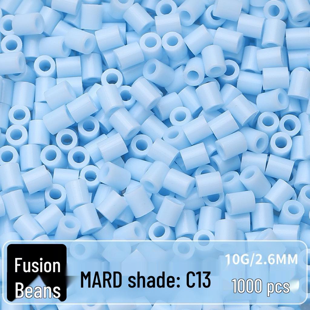 Confezione di Ricarica Perline Termofusibili da 264 Colori - 1000 Perline, 2,6 MM, Materiali per Puzzle 3D Fai da Te
