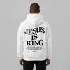 Herren Jesus Ist König Johannes 14:6 Grafik-Hoodie - Baumwollmischung Schwarz Langarm Pullover Normale Passform | Weicher & Atmungsaktiver Stoff, Langlebiger Druck