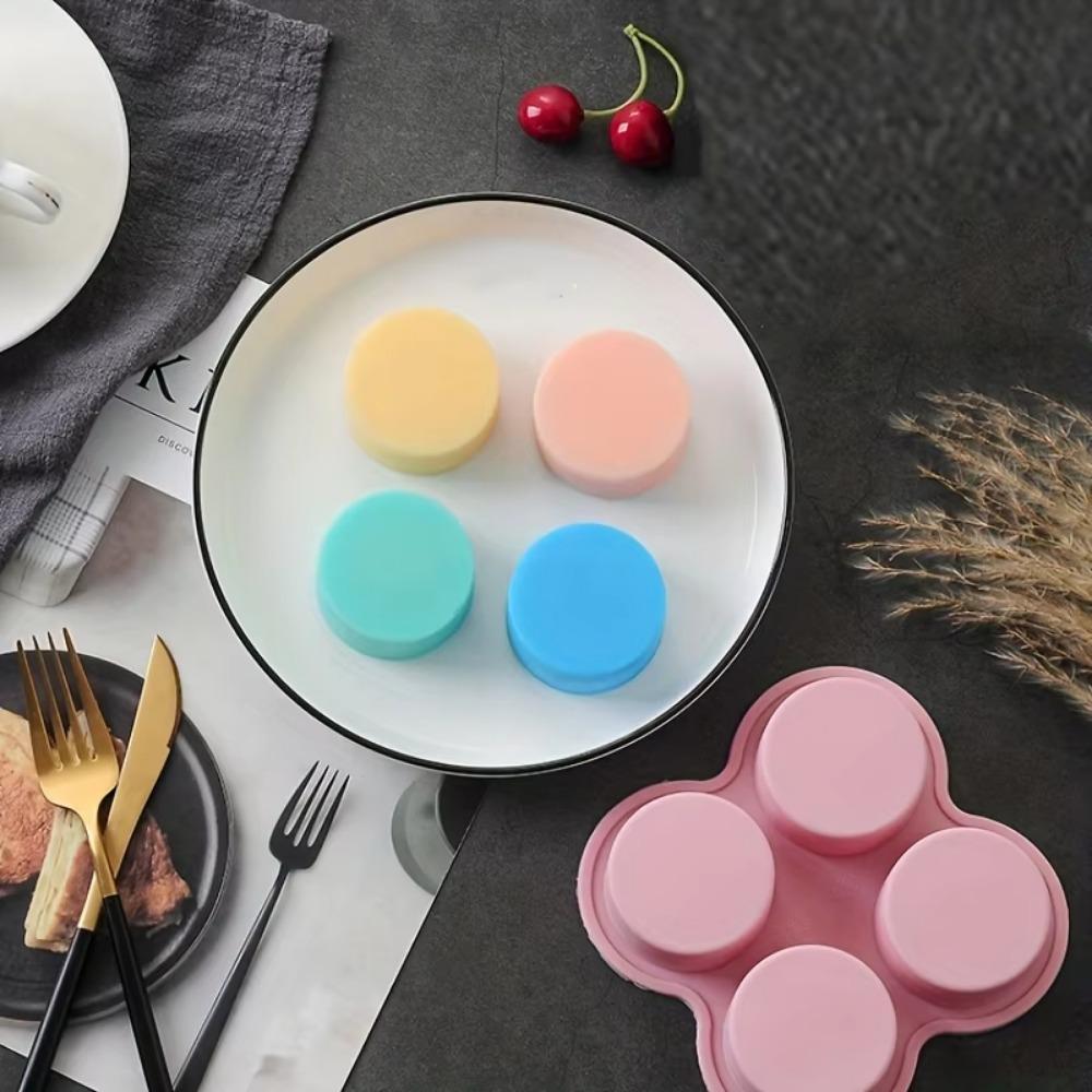 Air Fryer Eierform Runde Form 3/4 Mulden Antihaft-Silikon Muffin Hamburgerbrötchen Pfanne DIY Kochform Spiegelei Backwerkzeug