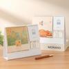 Standing 2026 Desktop Desk Calendar Thick Paper Time Management Writeable Calendar Foldable Memo Function Desktop Paper Calendar