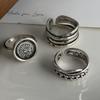 Xiaomi BF CLUB 925 Sterling Silver Ring For Women Jewelry Retro Flower Lines Open Vintage Handmade Ring Allergy For Party Birthday Gift