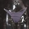 Damen Low Waist Tanga Sexy PU-Leder T-Schritt G-String Slips Damen Unterwäsche Modische Slips Damenunterhosen