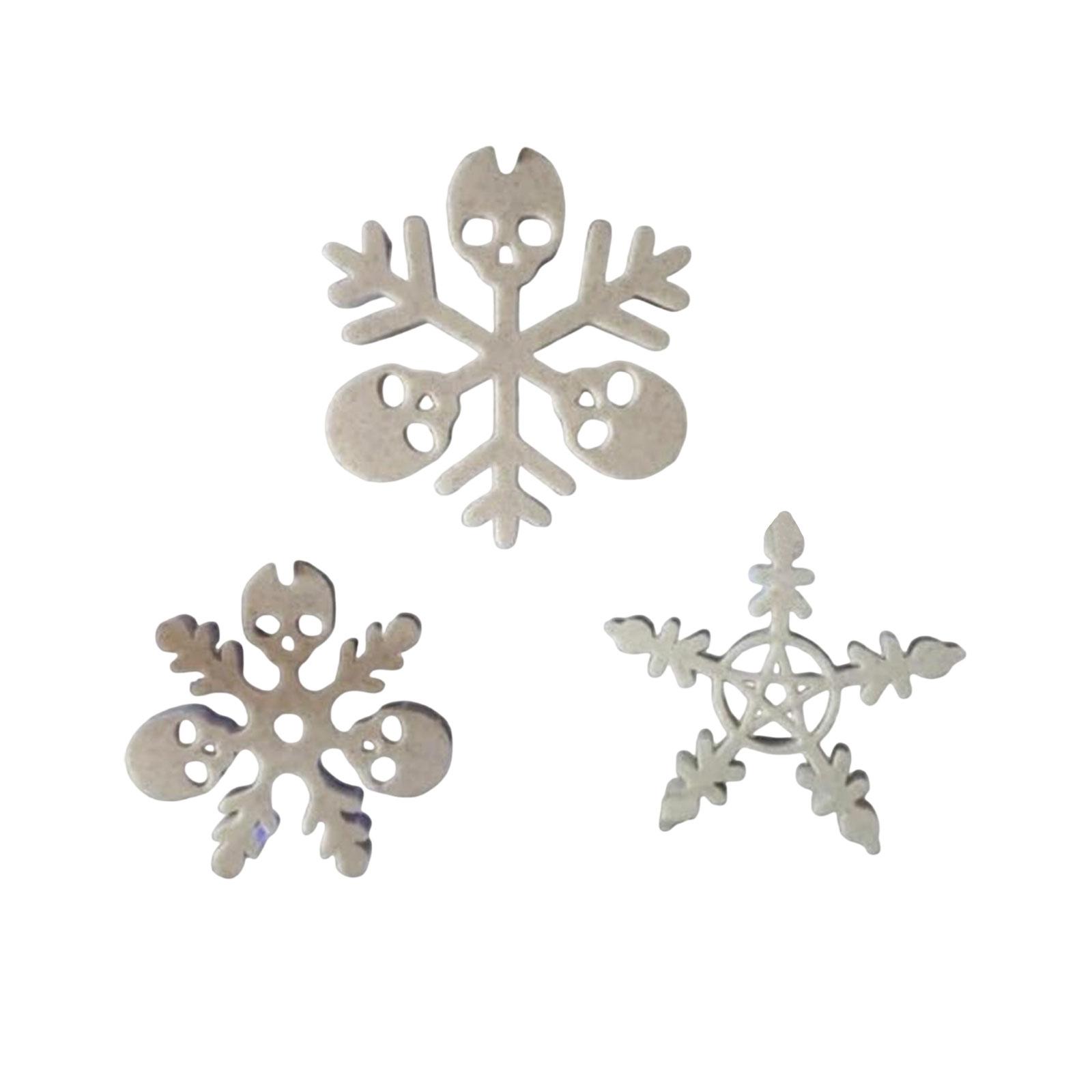 

Украшения для елки в виде скелета-снежинки, с формой в сочетании с узорами снежинок, подходят для украшения и добавления уникальной праздничной атмосферы. One Size белый