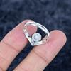 Pearl Gemstone Handmade 925 Sterling Silver Jewelry Ring Size 11.5 MM-3429
