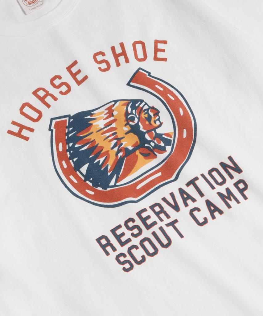 Beulonseun Retro Horseshoe Graphic Tee White