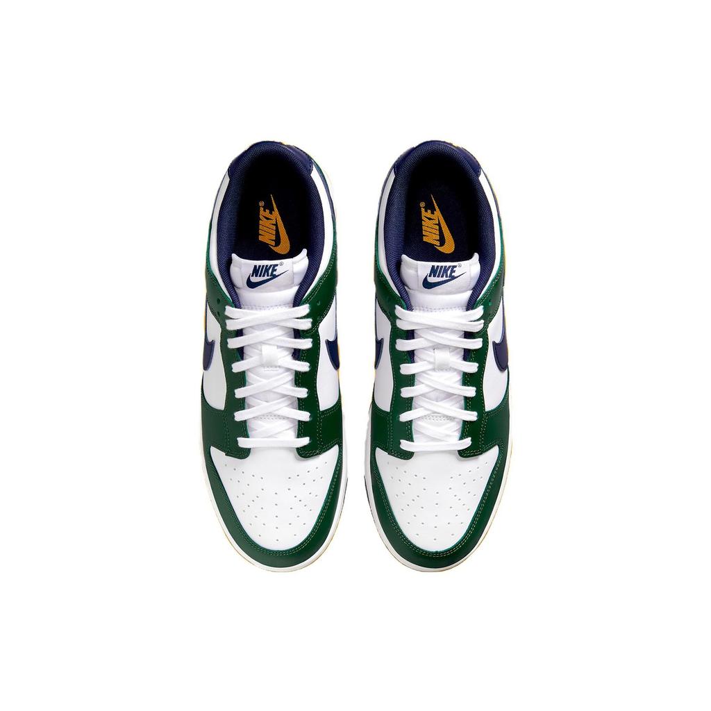 Nike Dunk Low Fir Midnight Navy Unisex Sneakers Green White University-Gold FV6911-300