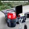 Car Cup Stand Phone Holder Mount Tray Side Door Window Storage Barrel Pocket Hanging Storage Rack with Auto Interior Accessories