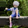 12cm Anime Hunter Killua Zoldyck Figure Pvc Hunter Aciton Figure Killua Figurine Gon Freecss Model Car Ornaments Gifts 12CM