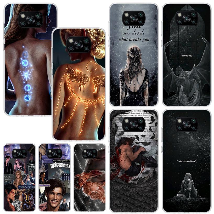 A Court Of Mist And Fury Phone Case For Xiaomi Poco X7 X6 X5 M7 M8 Pro F7 Ultra Redmi 15C 15 13C 13 12C 12 10 10C 10A Art Fundas