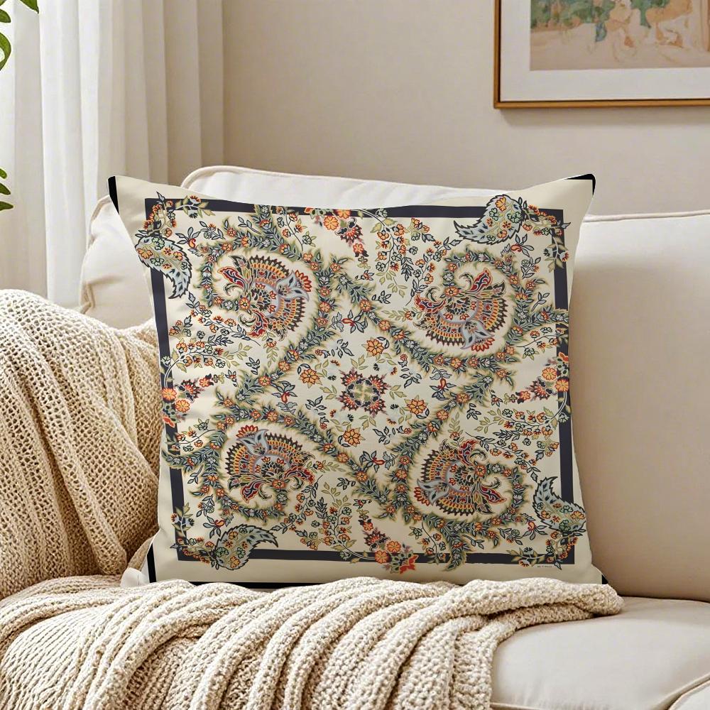 Cashew Nut Flower Pattern Natural EEtro Cushion Cover Pillowcase Antidustmite living Room Sofa Decor Cushion Room