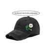 Retro Flowers Embroidery Baseball Cap Washed Cotton Adjustable Baseball Hats Sunscreen Hats For Man Women