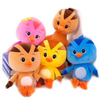 28cm Cute Chicken Plush Toy Cartoon Stuffed Big Head Eyes Doll Children's Birthday Gift