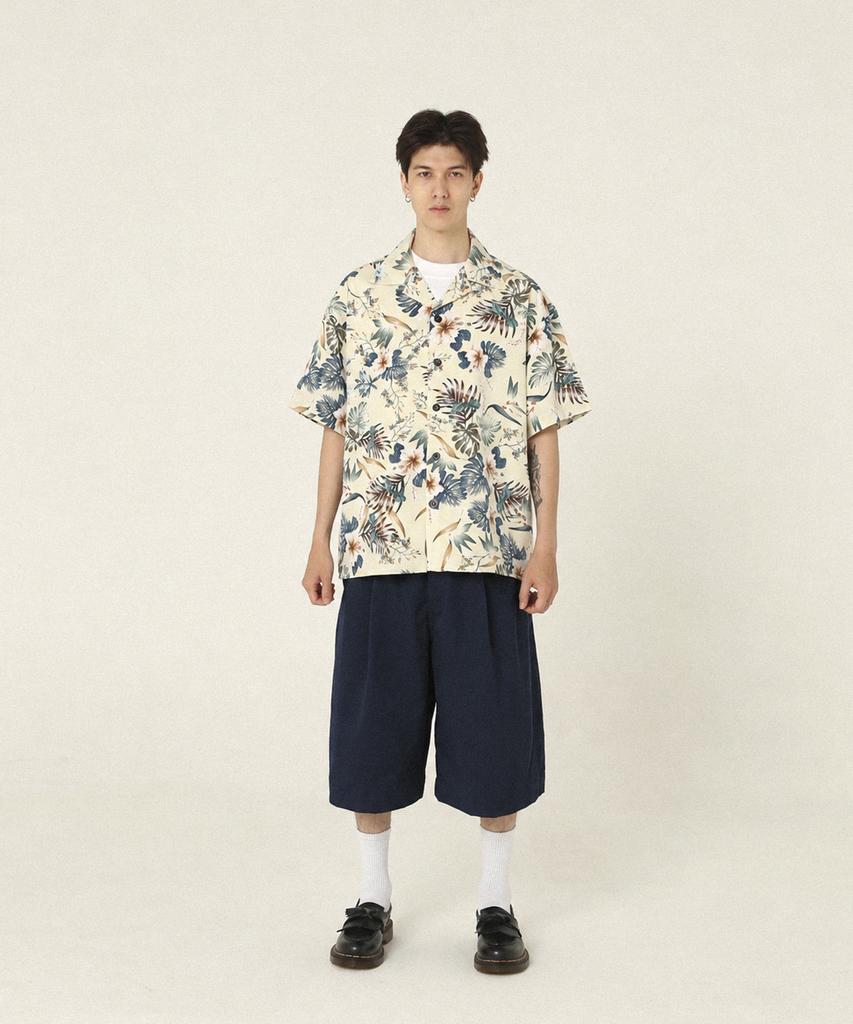 ROCKPSYCHO Poly Bermuda Shorts Navy