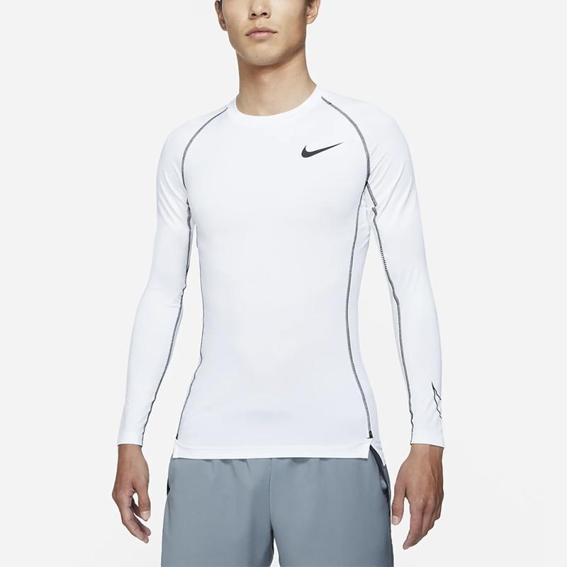 Nike Pro Dri-fit Athleisure Casual Sports Round Neck Long Sleeves White Men's DD1991-100