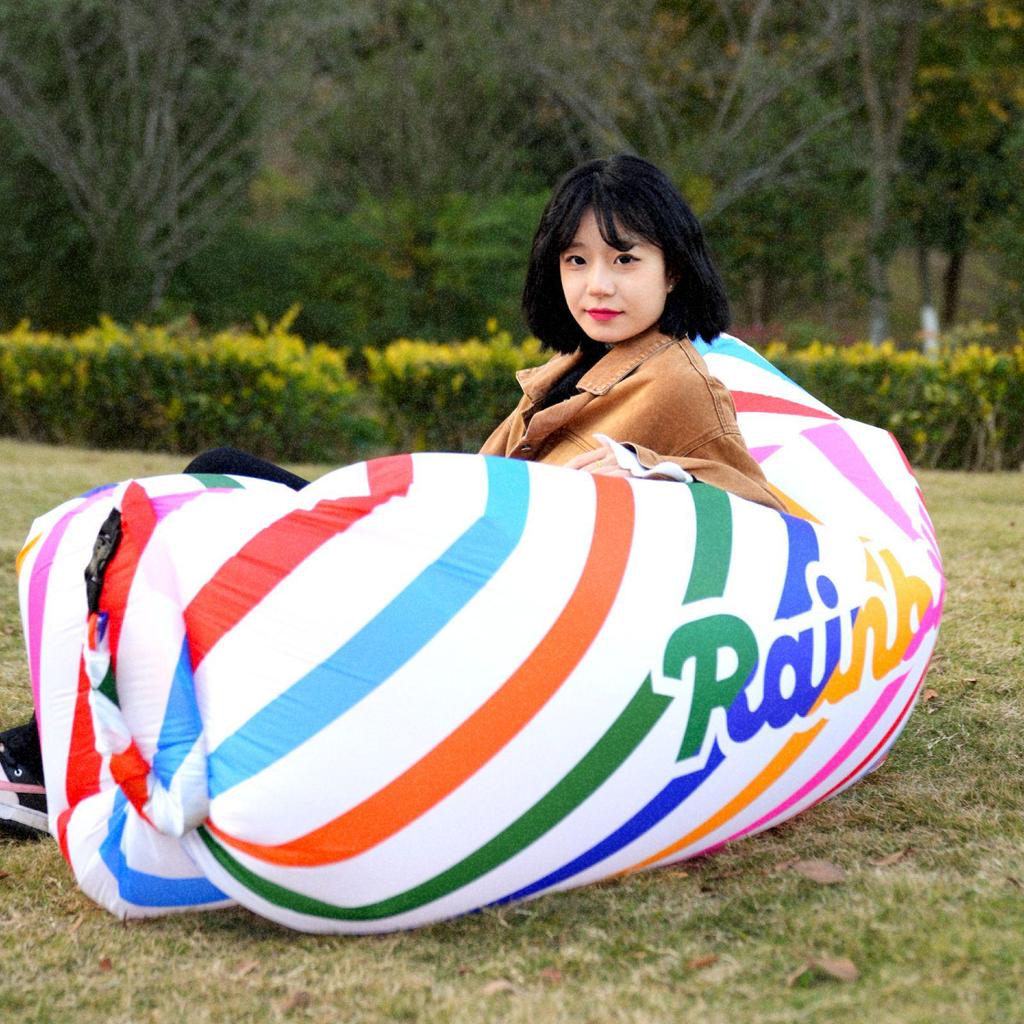 Portable Inflatable Sofa Bed for Outdoor Camping & Beach Lounging