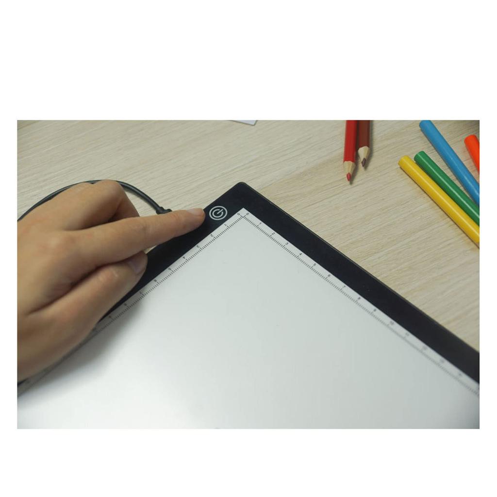 A3 Leuchttisch, Zeichentisch, Zeichenlichtpad, Stufenlose Dimmung, 12000K LED, USB-betrieben, zum Skizzieren, Zeichnen und für Animation