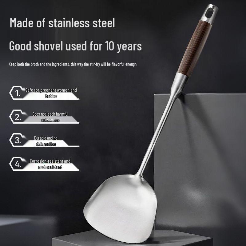 German Stainless Steel Multifunctional Kitchen Spoon: Colander, Ladle, Stir-Fry, Frying.