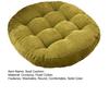 Stress Relief Hip Support Pillow Round Corduroy Chair Cushion, 16.5 Inch Ultra Soft Seat Pad, Plump Bread Style Cushion Washable for Floor Reading
