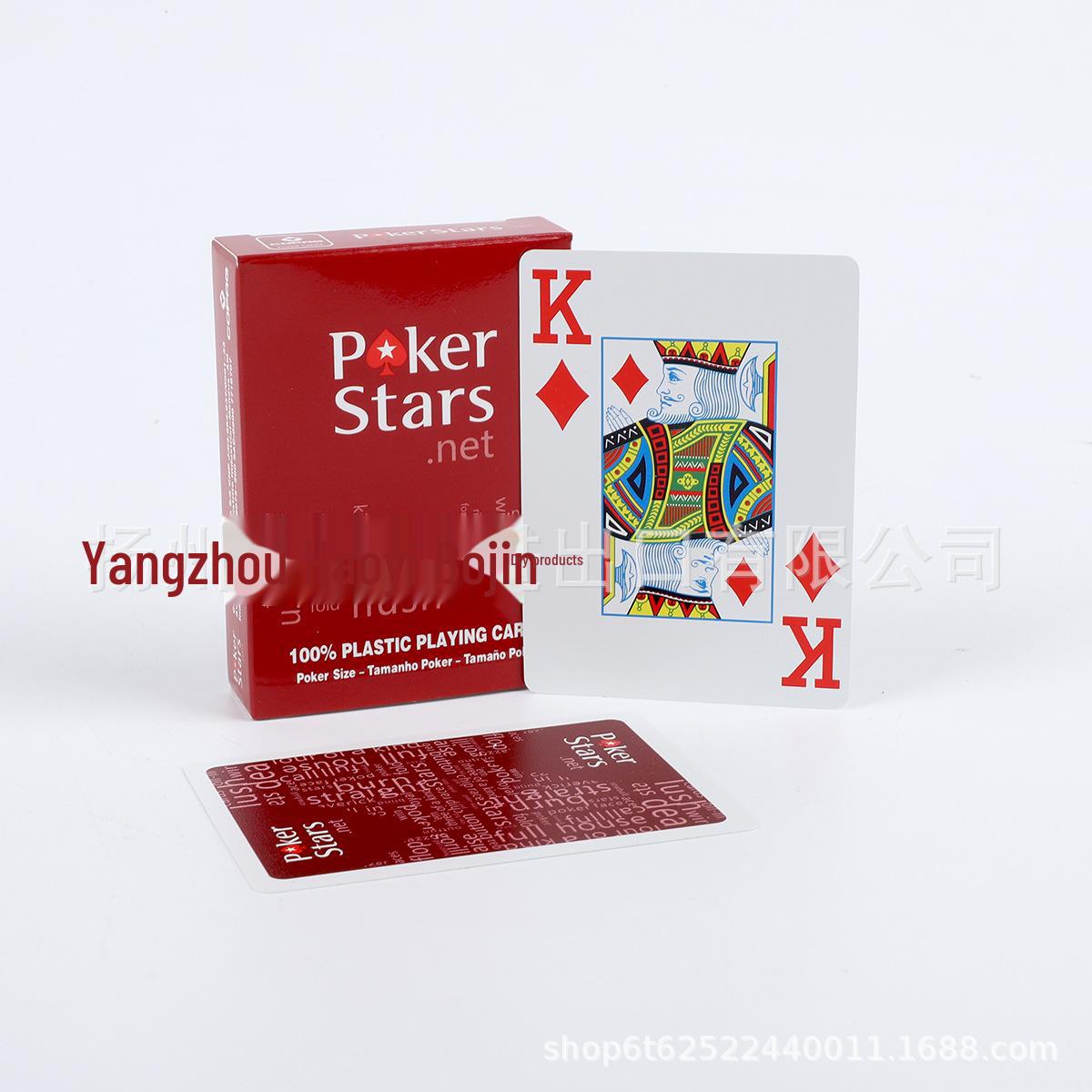 

Матові ПВХ гральні карти з великими символами, які можна мити - червоний/чорний, на вибір жовтий дрібний пісок червоний