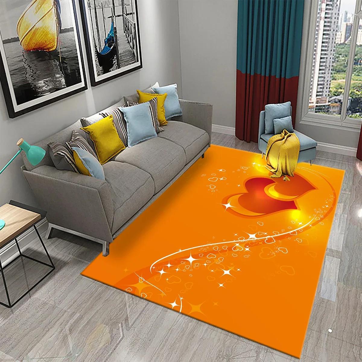 

Mother s Day Happy Carpet Romantic Warm Rugs Living Room Bedroom Rug Heart Carpet Baby Girl Soft Play Floor Mat Kitchen Parlor 40x60cm