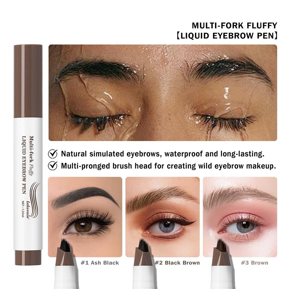Matita 4D Sopracciglia Lunga Durata Multi-punte Pennino Liquido Disegno Sottile Tatuaggio Liquido Sopracciglia Impermeabile Trucco Preciso