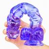 Big Keel Transparent Penis Large Simulation Fake Penis Crystal Color Female Masturbation Device Adult Products