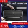 GLC GLB Car Folding Storage Bag Trunk Felt Organizer Multiuse Tool Box For Benz C180 C300 W124 W176 W177 C200 C260 GLC CLE CLA