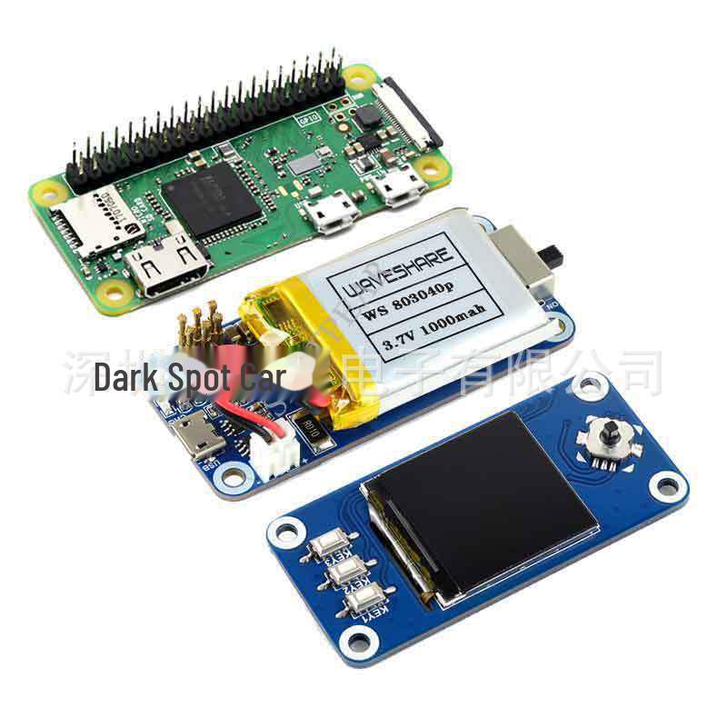 Raspberry Pi Zero WH 1.3" LCD UPS Display Kit