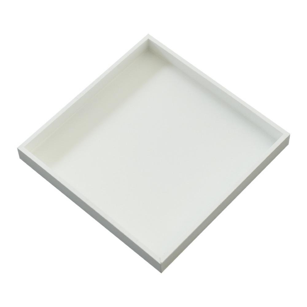 

Classic Cosmetics Storage Box Wooden Storage Display Plates Desktop Ornament Jewelry Tray Bar білий