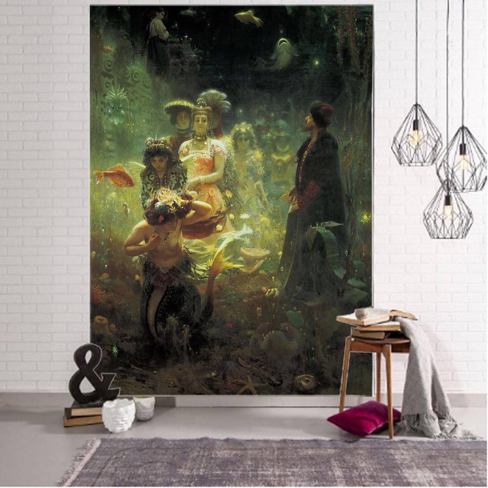 Mandala Boho Wall Tapestry Home Background Decoration Tapestry Gothic Ladies Medieval Art Tapestry