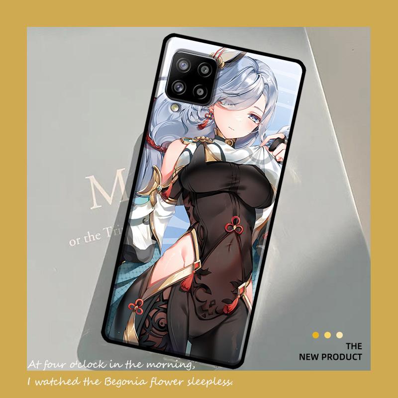 Genshin Anime Shenhe Case For Samsung Galaxy A54 A34 A21S A12 A22 A32 A52 A72 A13 A33 A53 A73 A51 A71 A14 Cover