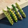 Simulated Pea Asparagus Hairpin Female Funny Creative Side Clip Niche Fun Vegetable Styling Hairpin