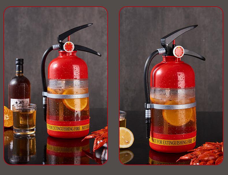 Pivní pípa internetové celebrity: Ručně lisovaný nápojový dávkovač ve stylu hasicího přístroje