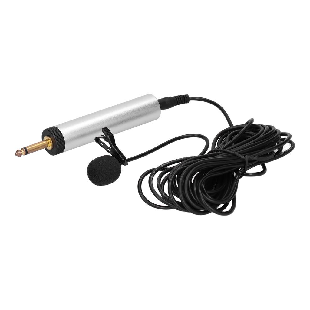 Professionelles Kondensatormikrofon Lavalier Ansteckmikrofon Clip-on Instrumentenmikrofon für Gitarre Sax