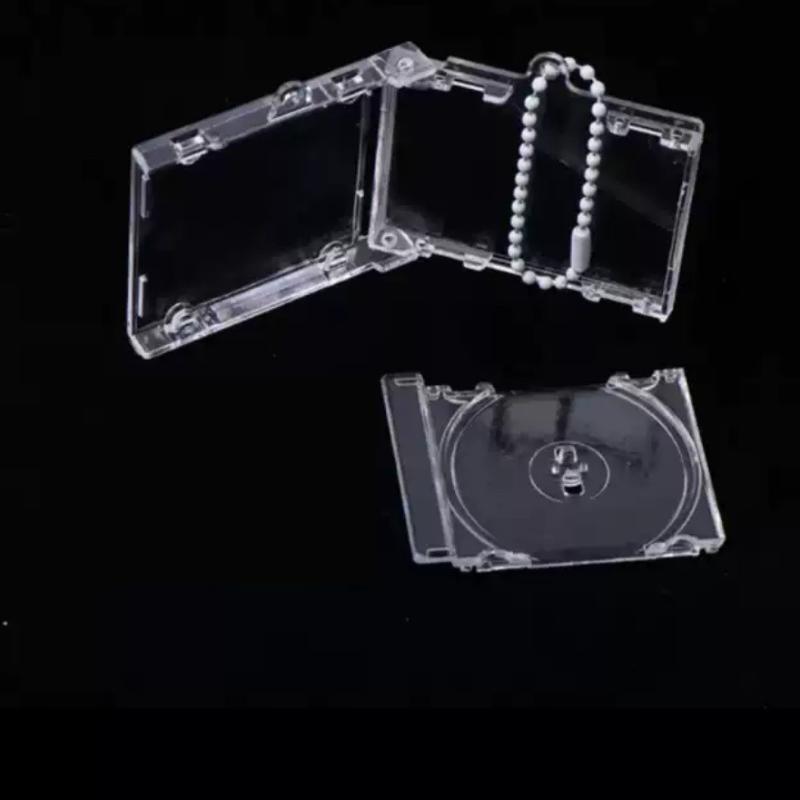 

1 Pcs Blank Album Mini Cd Case Key Chain For Diy Backpack Hanging Decor Keychain Pendant A1