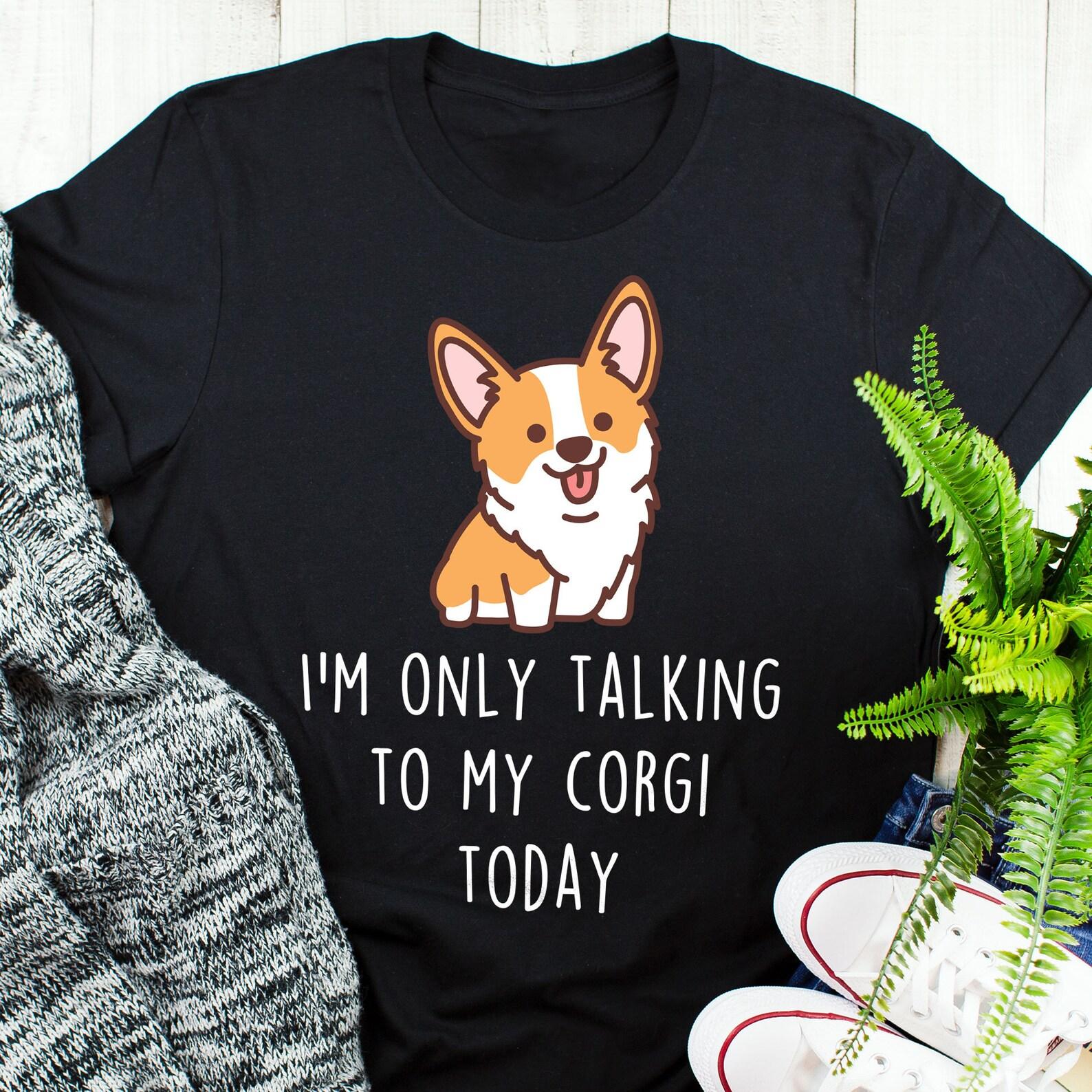 Corgi Shirt, , Funny Dog Lover Gift, Cute Pembroke Corgi T-shirt, Pet Lover Tshirt, Red Corgi Tee, Corgi Mom, Corgi Dad 150