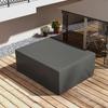 235 x 190 x 90 cm Grote Terrasmeubelhoezen, Buiten Tuinmeubel Beschermhoes Beschermer Waterdicht Anti-UV Grijs