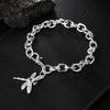 New   Copper Bracelets for Women Hanging Zircon Dragonfly Chain Party Girl Christmas Day Gifts Jewelry