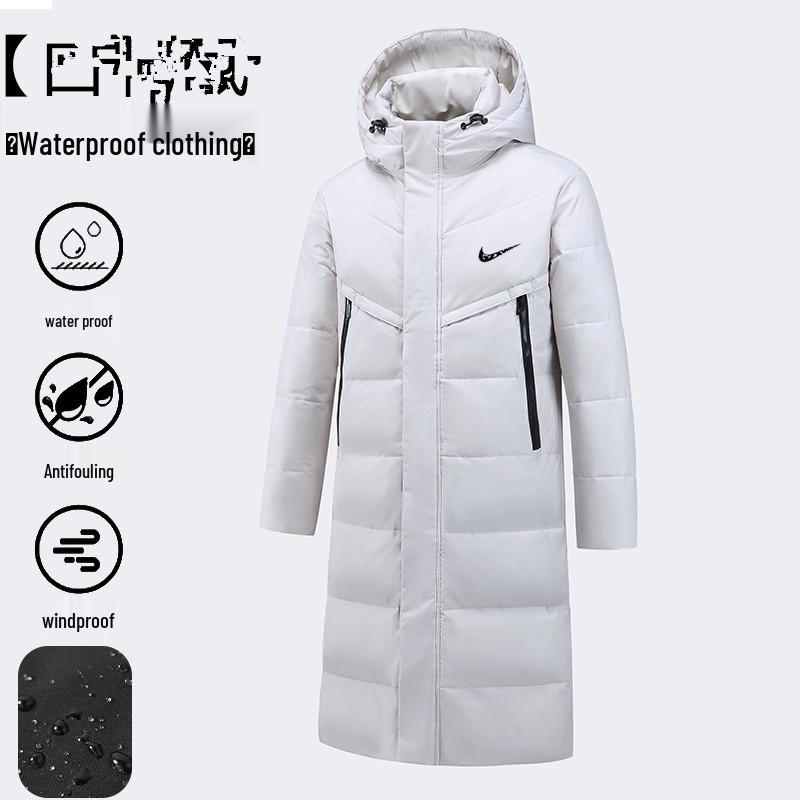 Winter Long Down Jacket Unisex – Over-the-Knee Thickened Warm Cotton Coat
