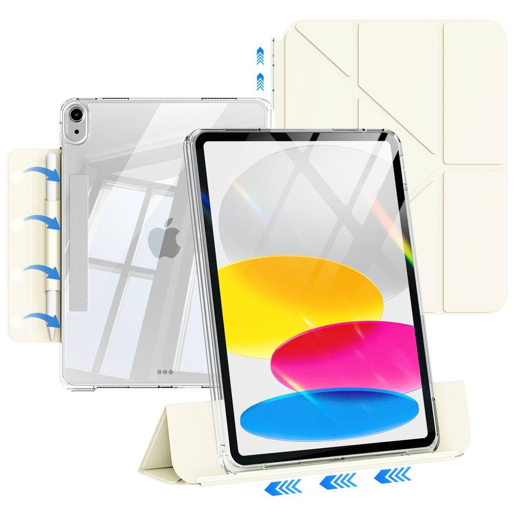 ZOYU for iPad A16 11/10th Sliding Detachable Cover,for iPad Pro 11 13 Air 11 Air 4/5 10.2 7/8/9th mini 67 Magnetic Buckle Cover