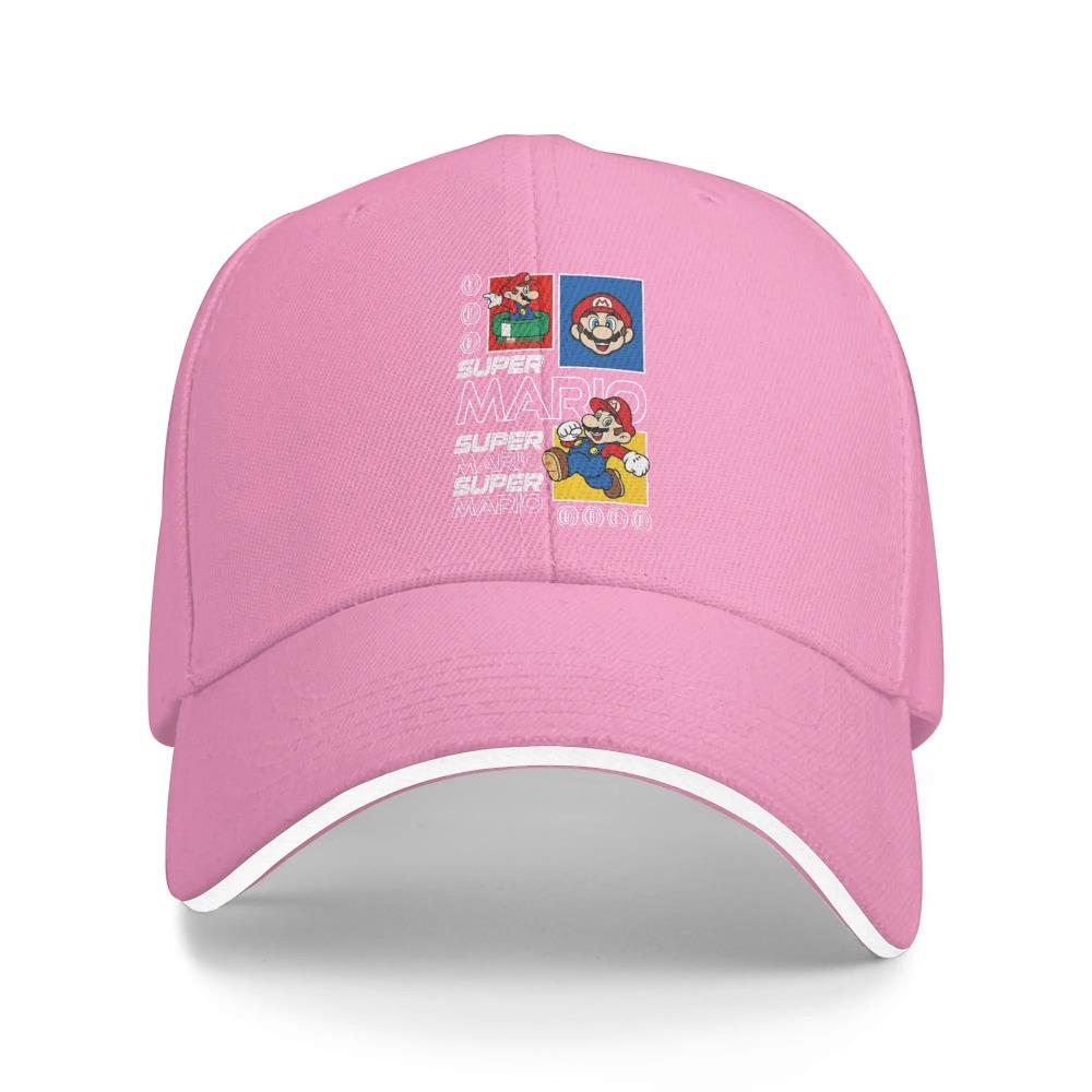 Super Marios Coins Baseball Caps Hip Hop Sandwich Hat Unisex Style Adjustable Headwear Outdoor